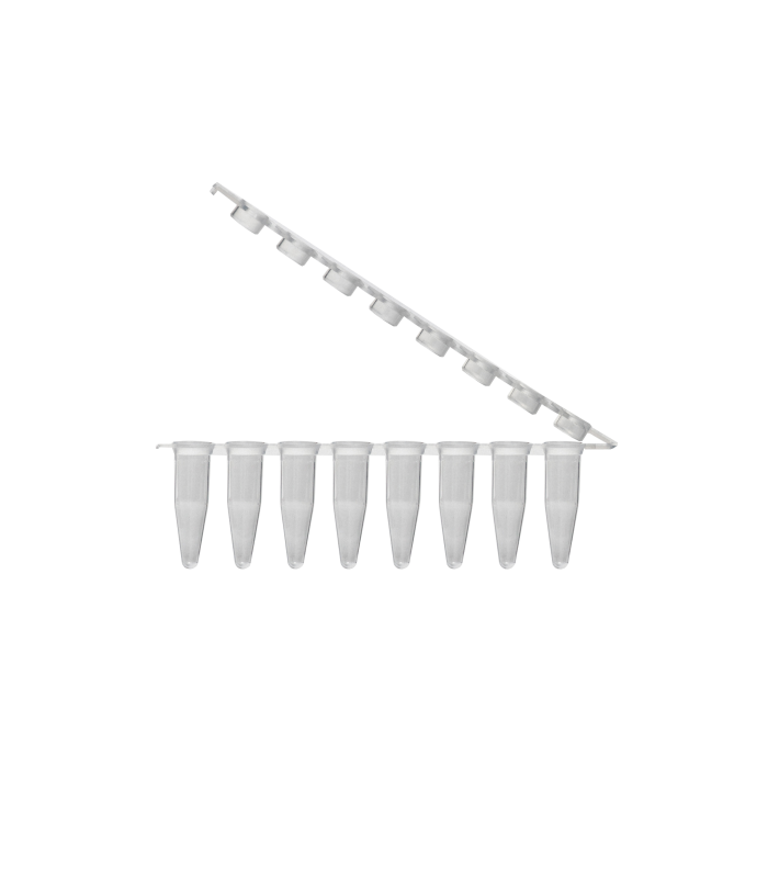 04-032-0900 PCR-Reaktionsgefäß PP, 0,2ml, 8er-Streifen, mit